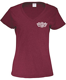 Promotional Apparel | Custom Promotional Clothing: Screen Printed Ladies 50/50 V-Neck T-Shirt